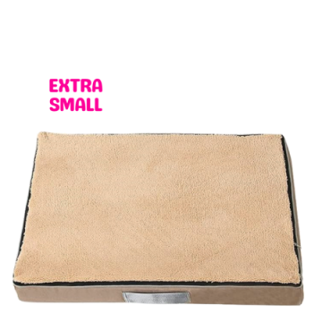 Lavish Pets Memory Foam Bed Beige (XS)
